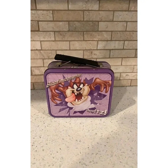 1999 Looney Tunes Tasmanian Devil Rare tin lunch box - Picture 3 of 7